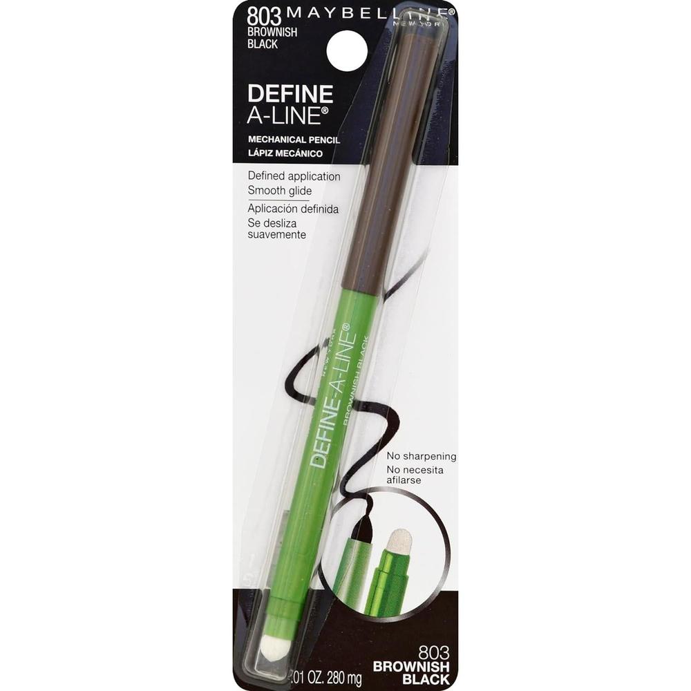 MAYBELLINE New York Define-A-Line Eye Liner Eye Makeup, 803 Brownish Black, 0.01 oz-041554009095-LR-183257-1-LR eShop