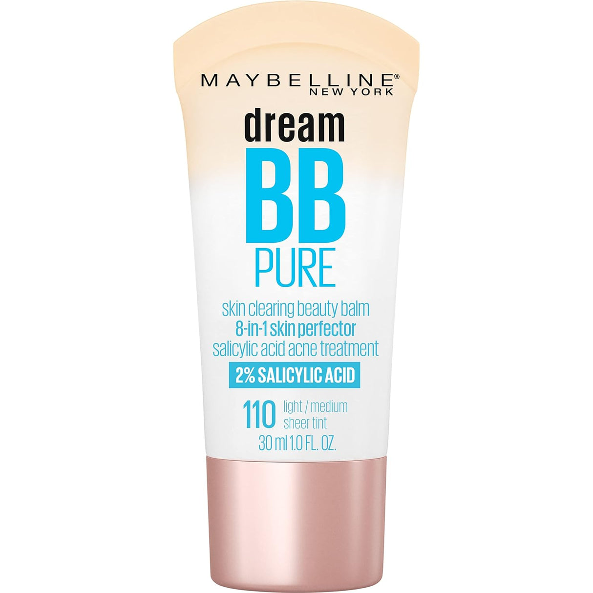 MAYBELLINE New York Dream BB Pure BB Cream, 110 Light / Medium, 1 oz-041554349542-LR-272858-1-LR eShop