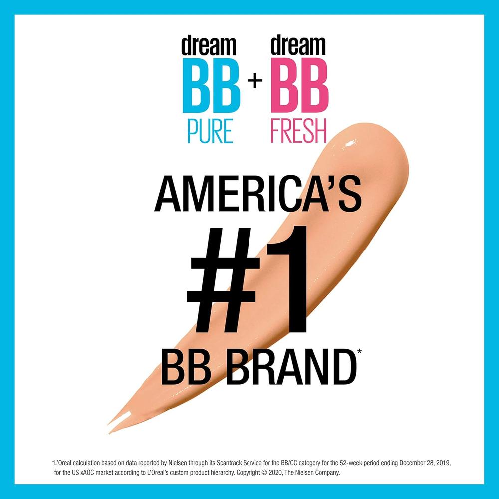 MAYBELLINE New York Dream BB Pure BB Cream, 130 Medium / Deep, 1 oz-041554349719-LR-272860-3-LR eShop