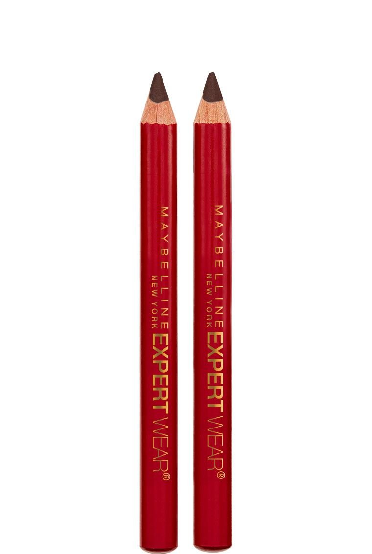 MAYBELLINE New York Expert Wear Twin Brow & Eye Wood Pencil, 102 Dark Brown, 2 count-041554530254-LR-87528-1-LR eShop