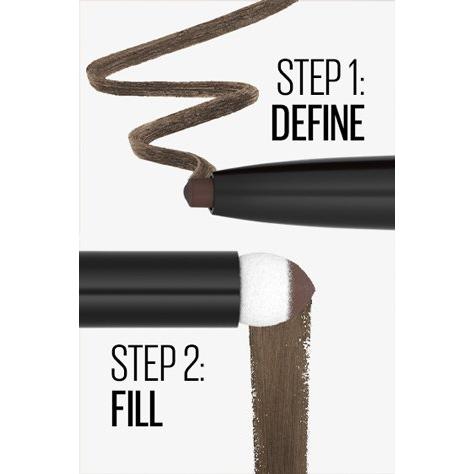 MAYBELLINE New York Express Brow Duo 2-in-1 Pencil and Powder, Medium Brown, 0.02 oz-041554064322-LR-340334-4-LR eShop
