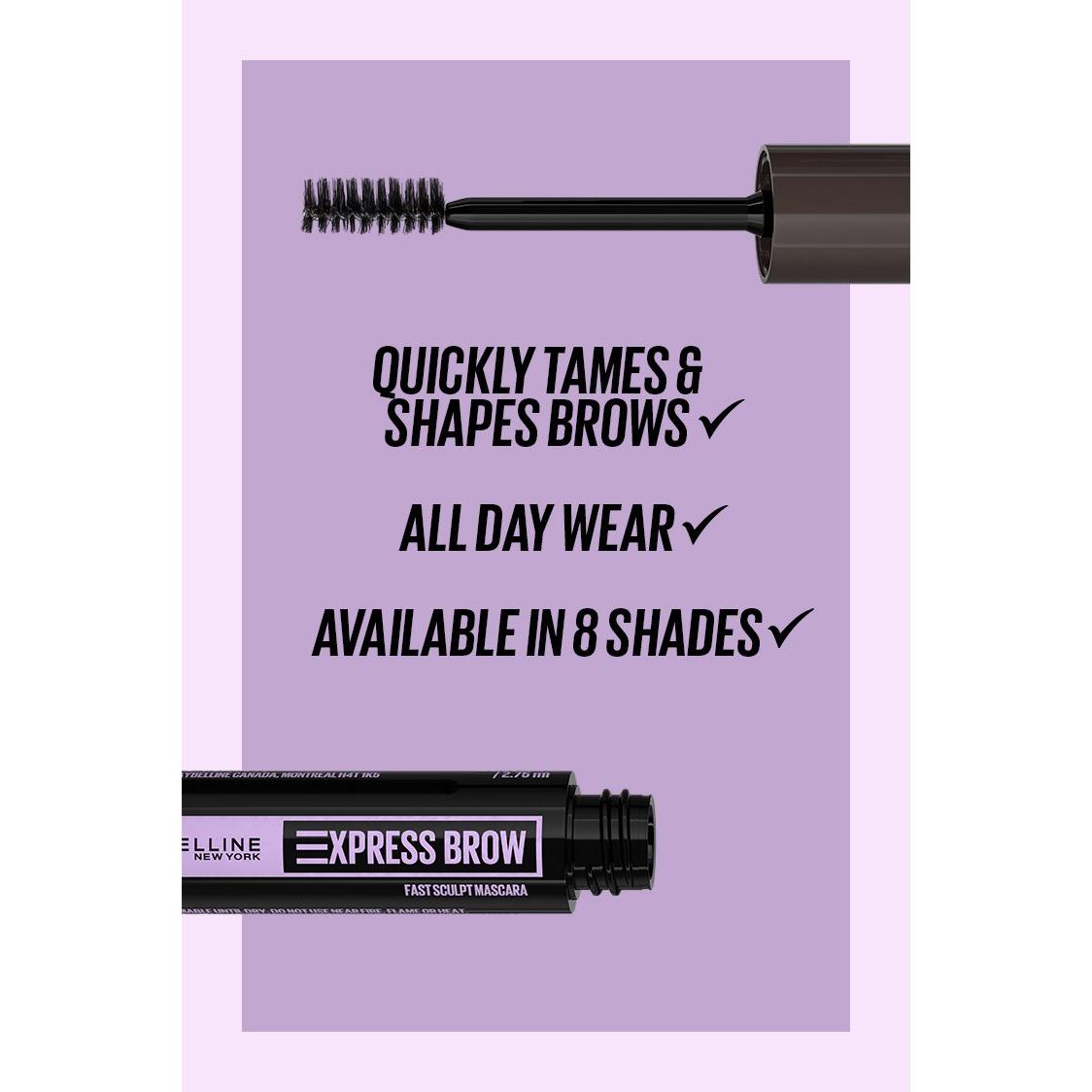 MAYBELLINE New York Express Brow Fast Sculpt Gel Brow Mascara, 260 Deep Brown, 0.09 oz-041554578737-LR-333818-4-LR eShop