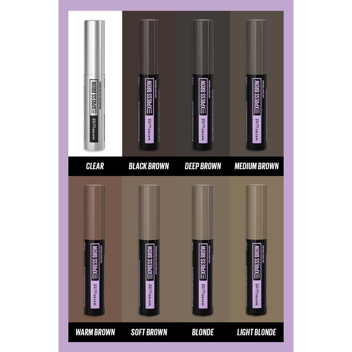 MAYBELLINE New York Express Brow Fast Sculpt Gel Brow Mascara, 260 Deep Brown, 0.09 oz-041554578737-LR-333818-6-LR eShop