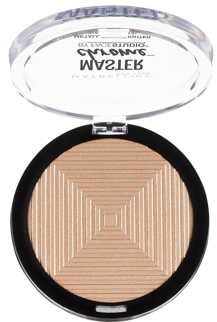 MAYBELLINE New York Facestudio Master Chrome Metallic Highlighter Makeup, 100 Molten Gold, 0.24 oz-041554538281-LR-315292-3-LR eShop