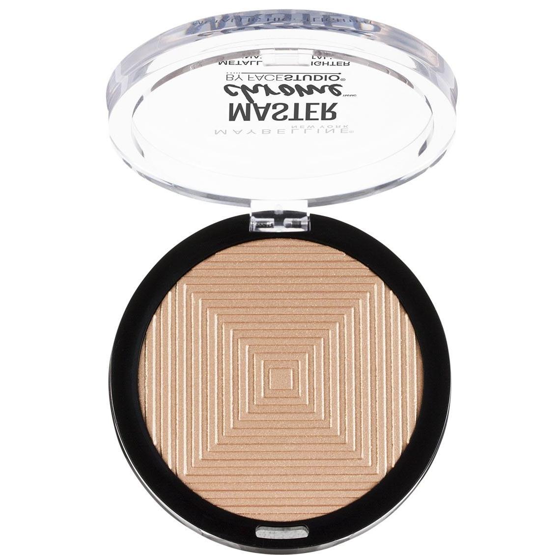 MAYBELLINE New York Facestudio Master Chrome Metallic Highlighter Makeup, 100 Molten Gold, 0.24 oz-041554538281-LR-315292-3-LR eShop