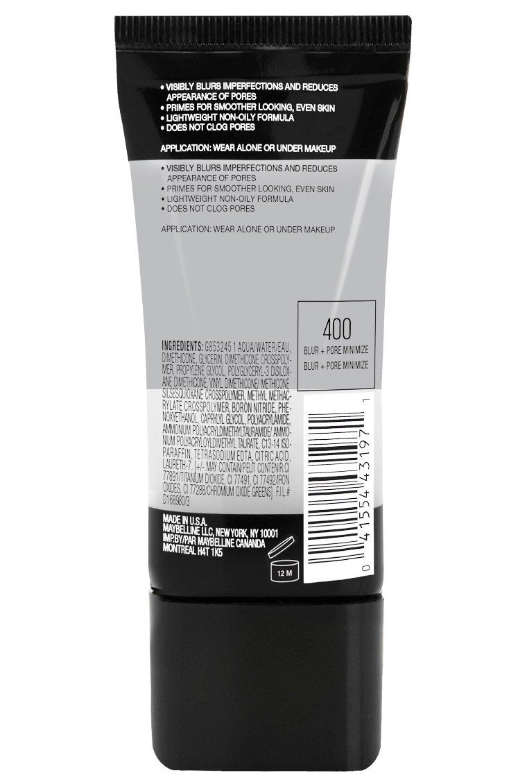 MAYBELLINE New York Facestudio Master Prime Primer Makeup, 400 Blur + Pore Minimize, 1 oz-041554551792-LR-322613-3-LR eShop