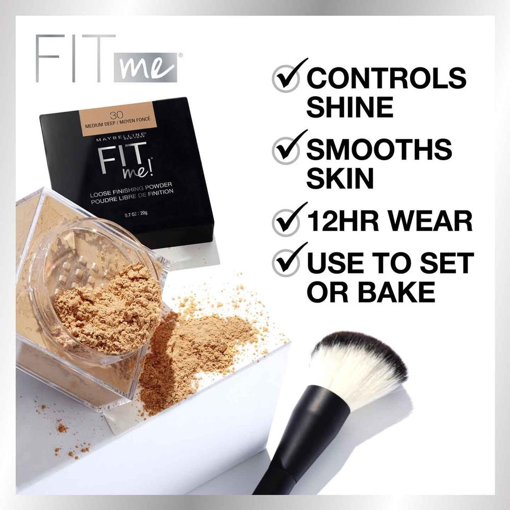 MAYBELLINE New York Fit Me Loose Finishing Powder Face Makeup, 030 Medium Deep, 0.7 oz-041554503036-LR-315289-3-LR eShop