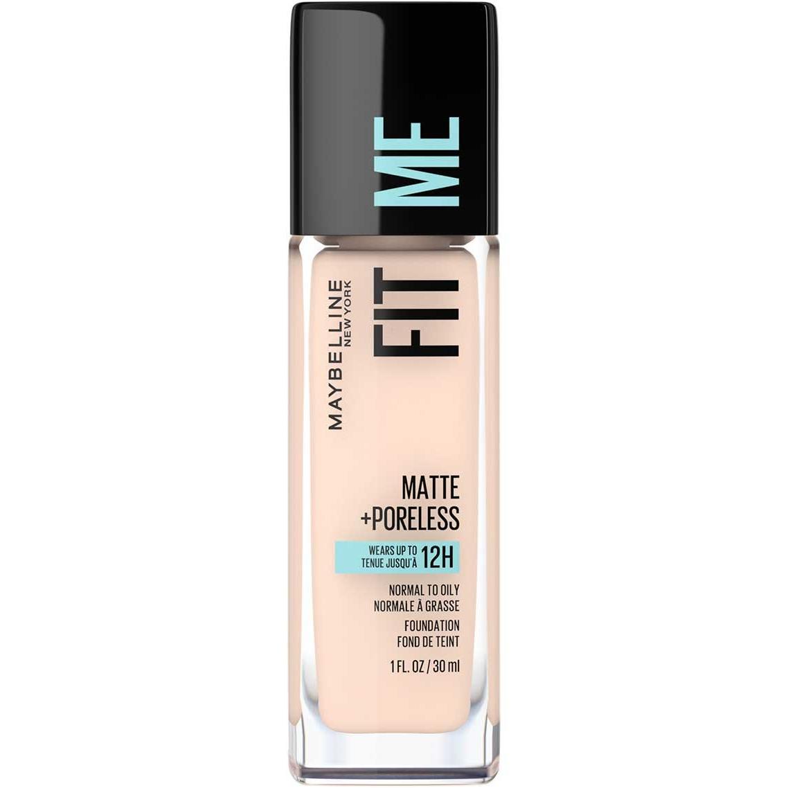 MAYBELLINE New York Fit Me Matte + Poreless Foundation Makeup, 102 Fair Porcelain, 1 oz-041554538311-LR-315312-1-LR eShop