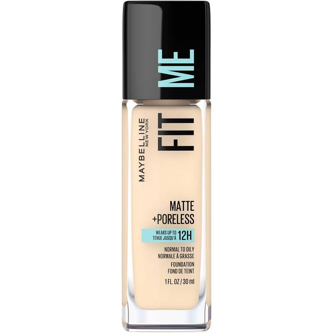 MAYBELLINE New York Fit Me Matte + Poreless Foundation Makeup, 110 Porcelain, 1 oz-041554433418-LR-279778-1-LR eShop