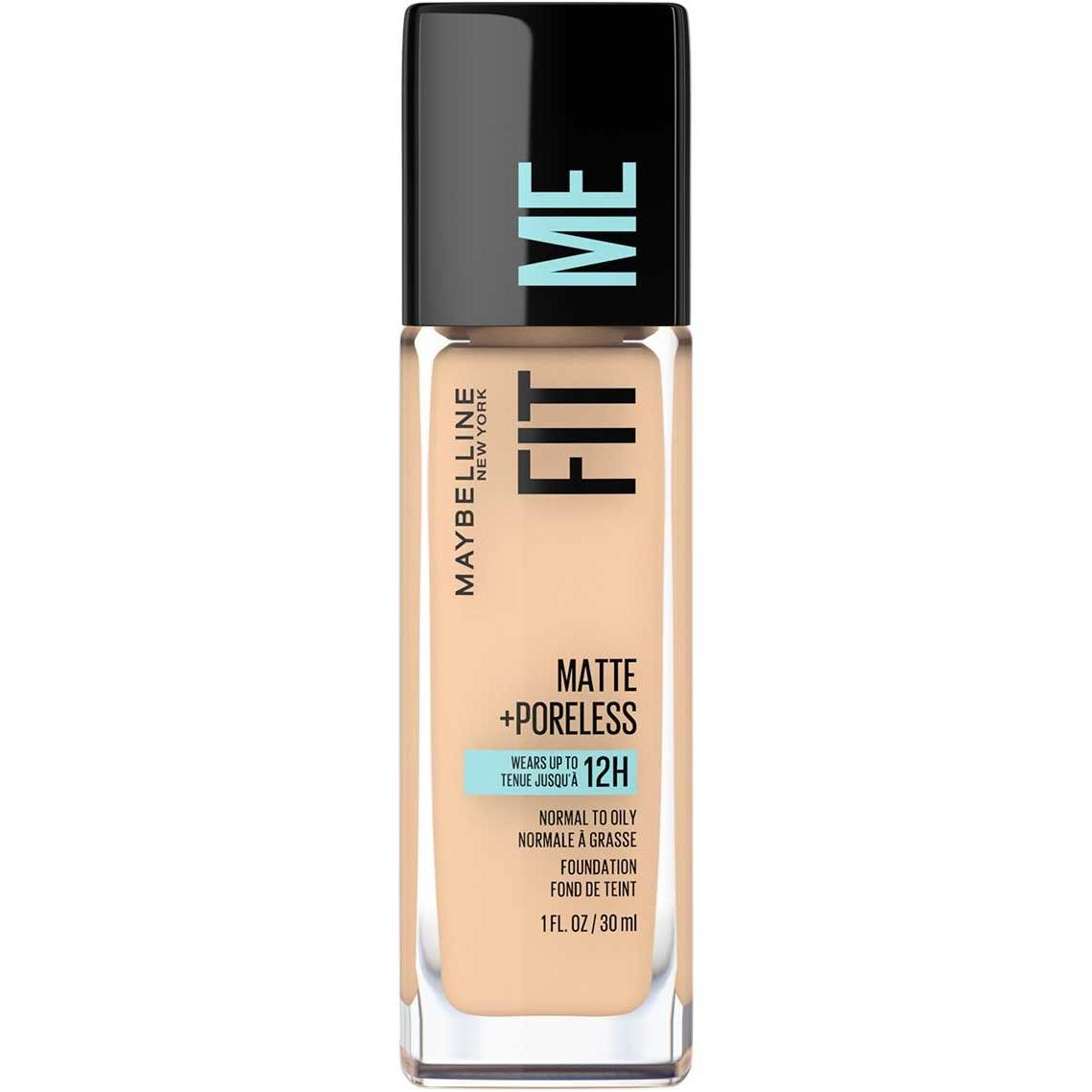 MAYBELLINE New York Fit Me Matte + Poreless Foundation Makeup, 120 Classic Ivory, 1 oz-041554433449-LR-279781-1-LR eShop