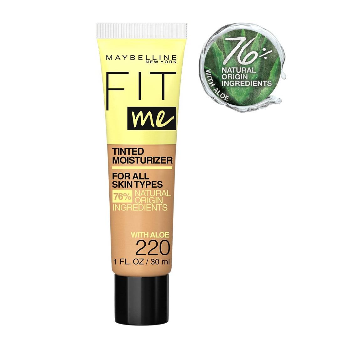MAYBELLINE New York Fit Me Tinted Moisturizer Natural Coverage Face Makeup, 220, 1 oz-041554062939-LR-340341-1-LR eShop