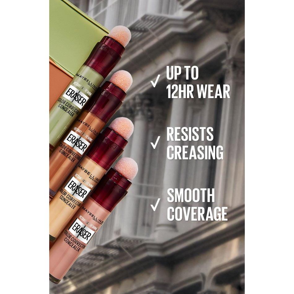 MAYBELLINE New York Instant Age Rewind Eraser Color Correcting Concealer, 151 Green, 0.2 oz-041554094121-LR-356287-4-LR eShop