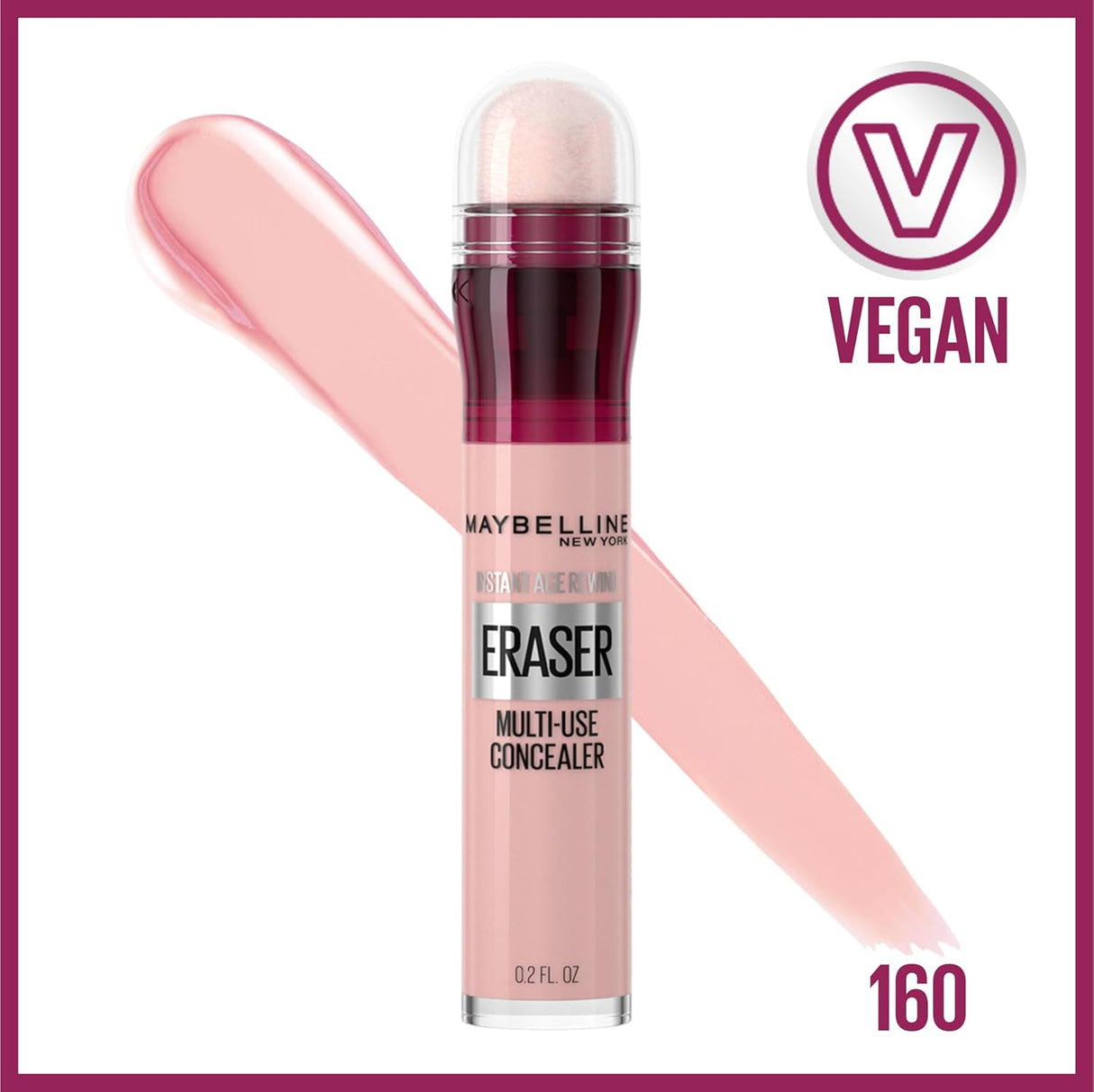 MAYBELLINE New York Instant Age Rewind Eraser Multi-Use Concealer, 160 Brightener, 0.2 oz-041554267204-LR-219780-2-LR eShop