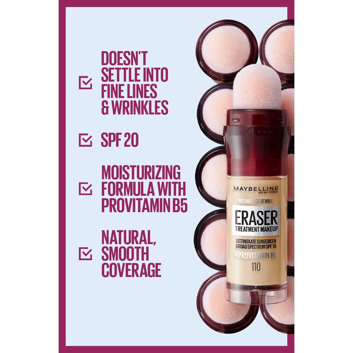 MAYBELLINE New York Instant Age Rewind Eraser Treatment Makeup, 220 Sandy Beige, 0.68 oz-041554220117-LR-205671-4-LR eShop