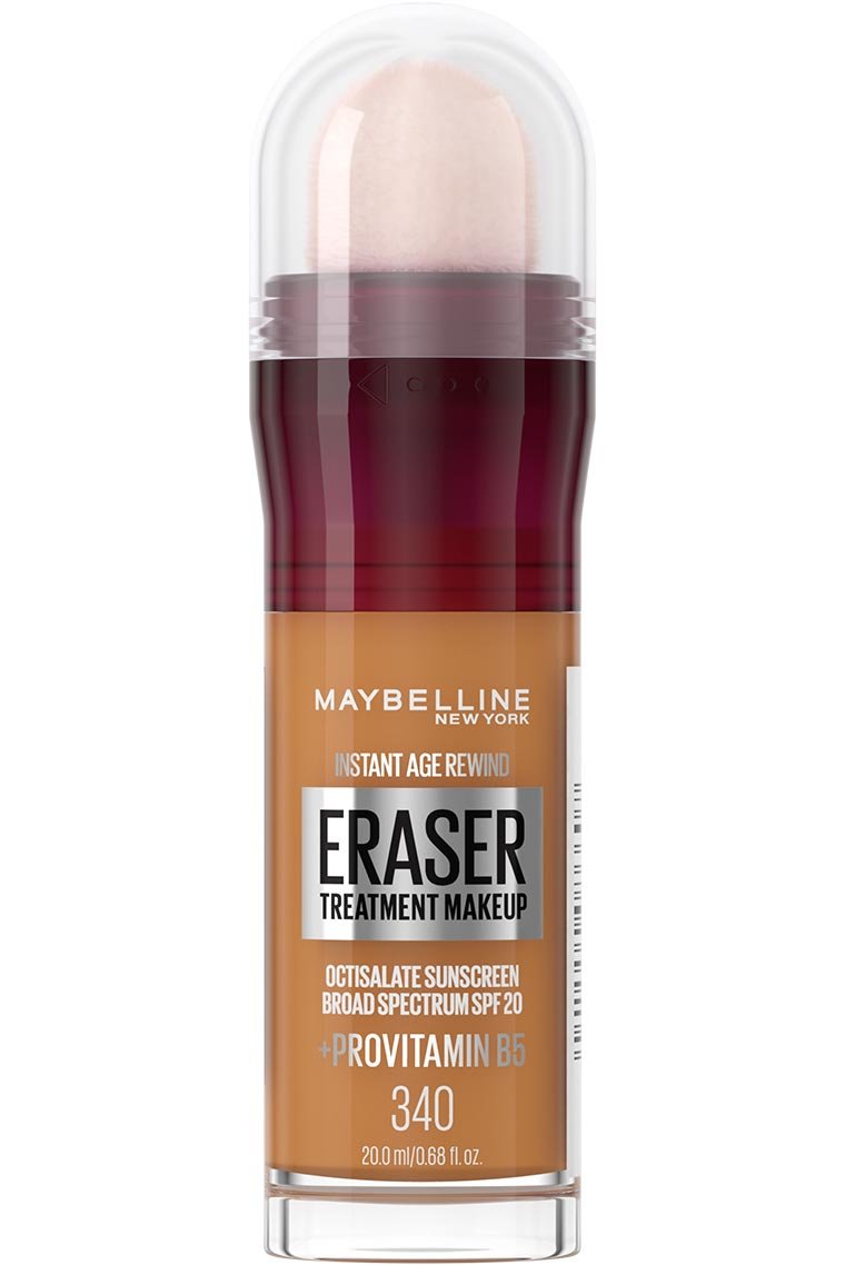 MAYBELLINE New York Instant Age Rewind Eraser Treatment Makeup, 340 Medium Deep Warm, 0.68 oz-041554086607-LR-351910-1-LR eShop
