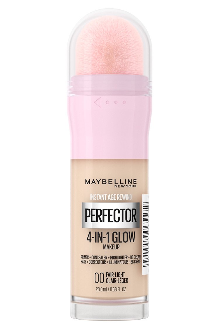 MAYBELLINE New York Instant Age Rewind Perfector 4-In-1 Glow Makeup, 00 Fair Light, 0.68 oz-041554065572-LR-345585-1-LR eShop