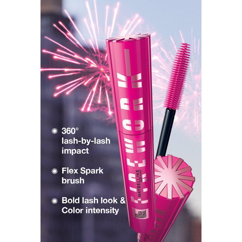 MAYBELLINE New York Lash Sensational Firework Washable Lash Flaring Mascara, 800 Electro Black, 0.33 oz-041554093643-LR-356282-4-LR eShop