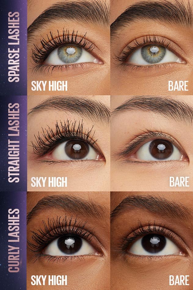 MAYBELLINE New York Lash Sensational Sky High Waterproof Mascara Makeup, 802 Very Black, 0.24 oz-041554590913-LR-337502-5-LR eShop