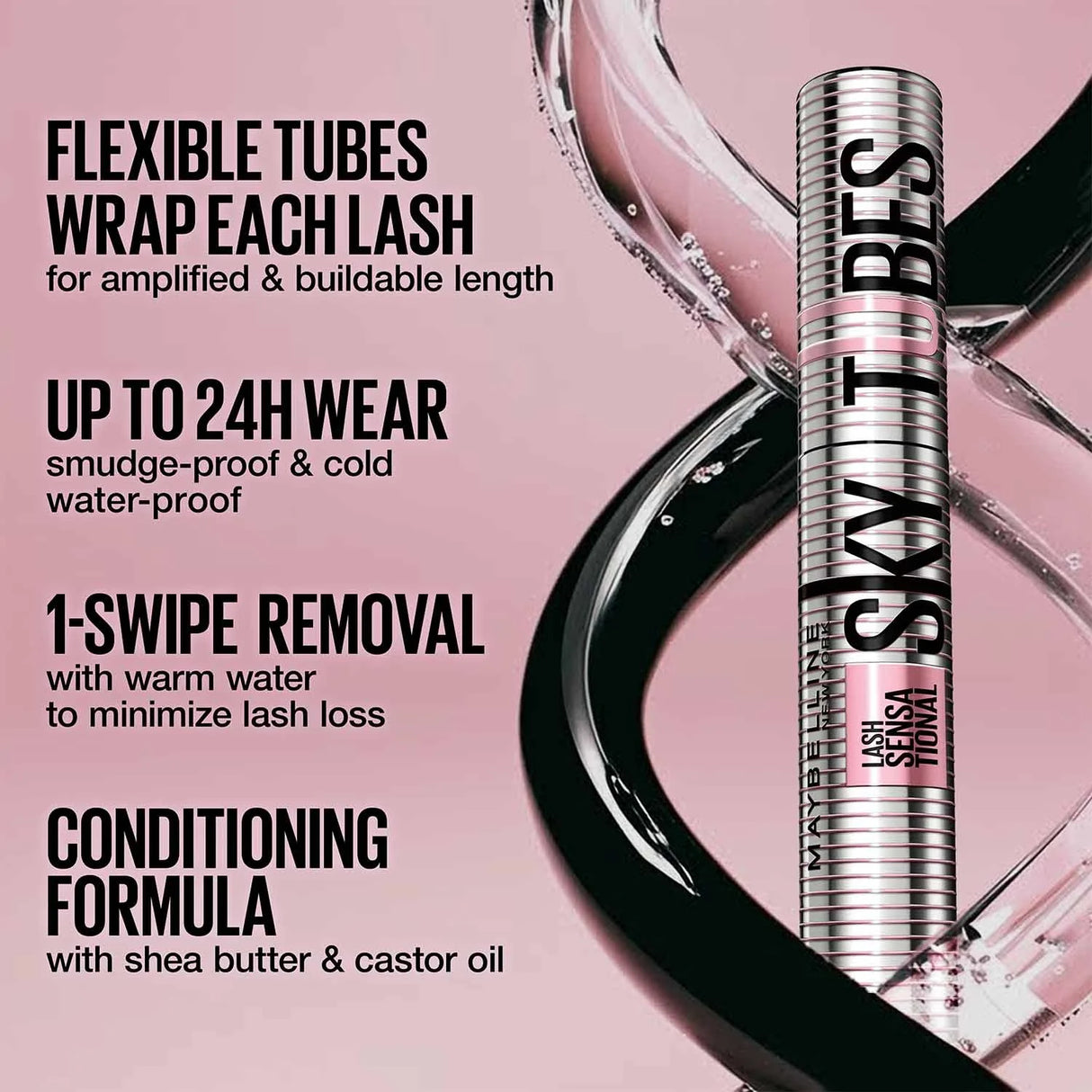 MAYBELLINE New York Lash Sensational Sky Tubes Tubing Mascara - 801 Very Black-041554108637-LR-362464-4-LR eShop