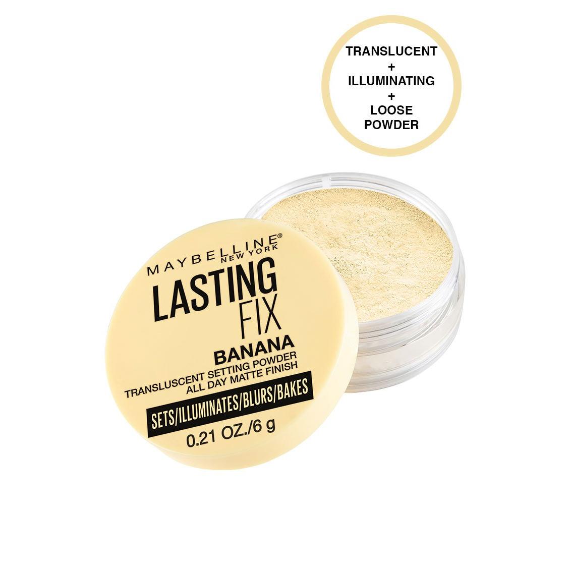 MAYBELLINE New York Lasting Fix Banana Powder Loose Setting Powder Makeup, Shade 10, 0.21 oz-041554586480-LR-338653-1-LR eShop