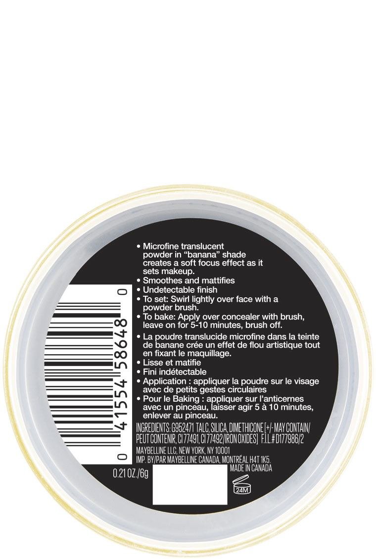 MAYBELLINE New York Lasting Fix Banana Powder Loose Setting Powder Makeup, Shade 10, 0.21 oz-041554586480-LR-338653-3-LR eShop