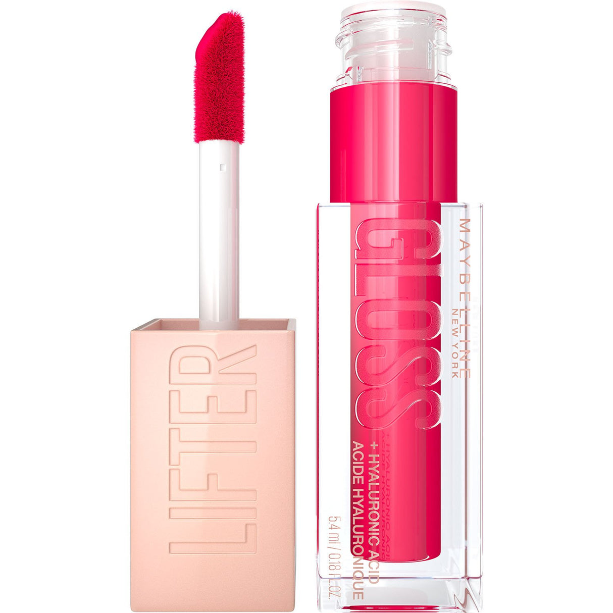 MAYBELLINE New York Lifter Gloss Lip Gloss Makeup With Hyaluronic Acid, 024 Bubblegum, 0.18 fl. oz.-041554085402-LR-349610-1-LR eShop