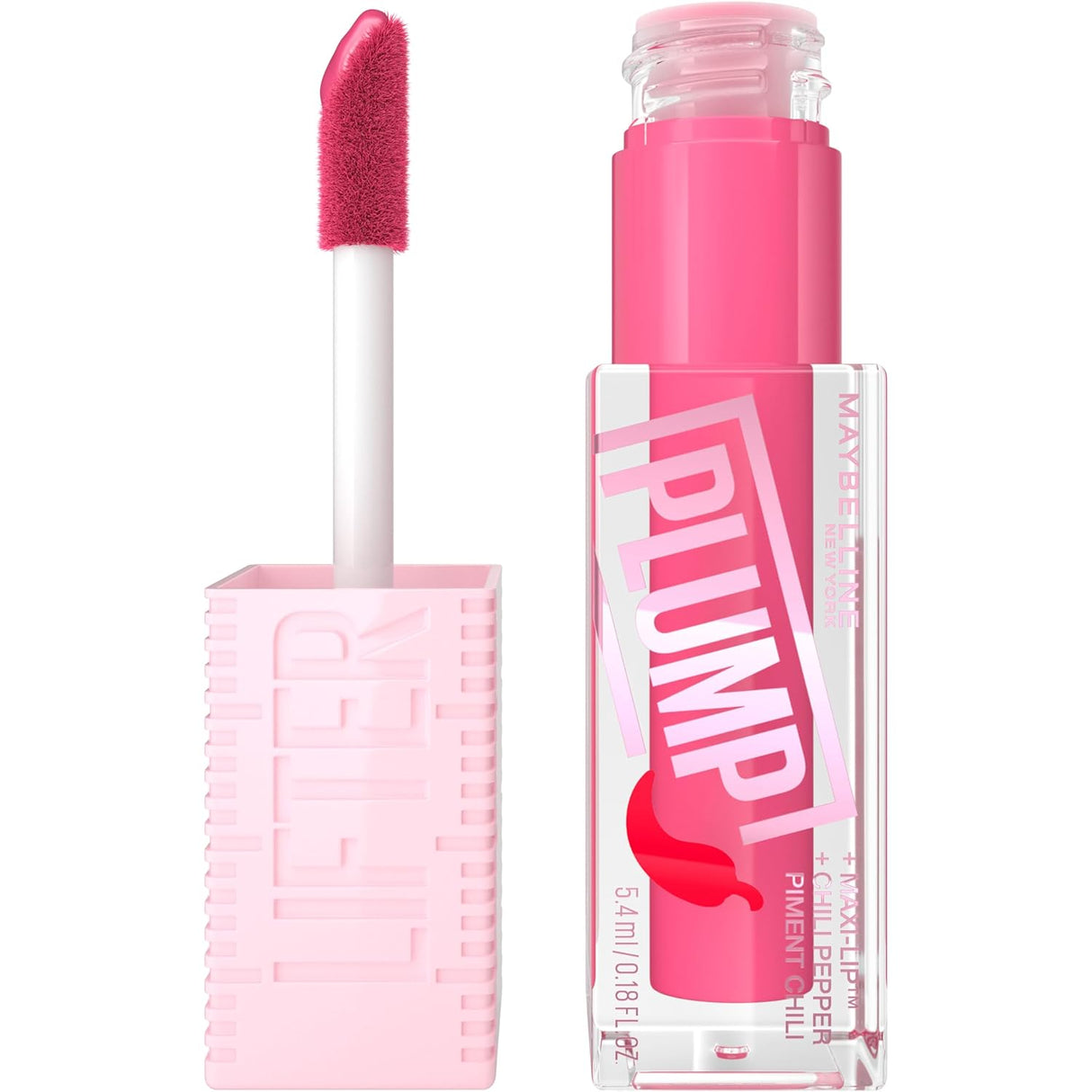 MAYBELLINE New York Lifter Plump Lip Plumping Gloss Makeup, 003 Pink Sting, 0.18 oz-041554081886-LR-351893-1-LR eShop