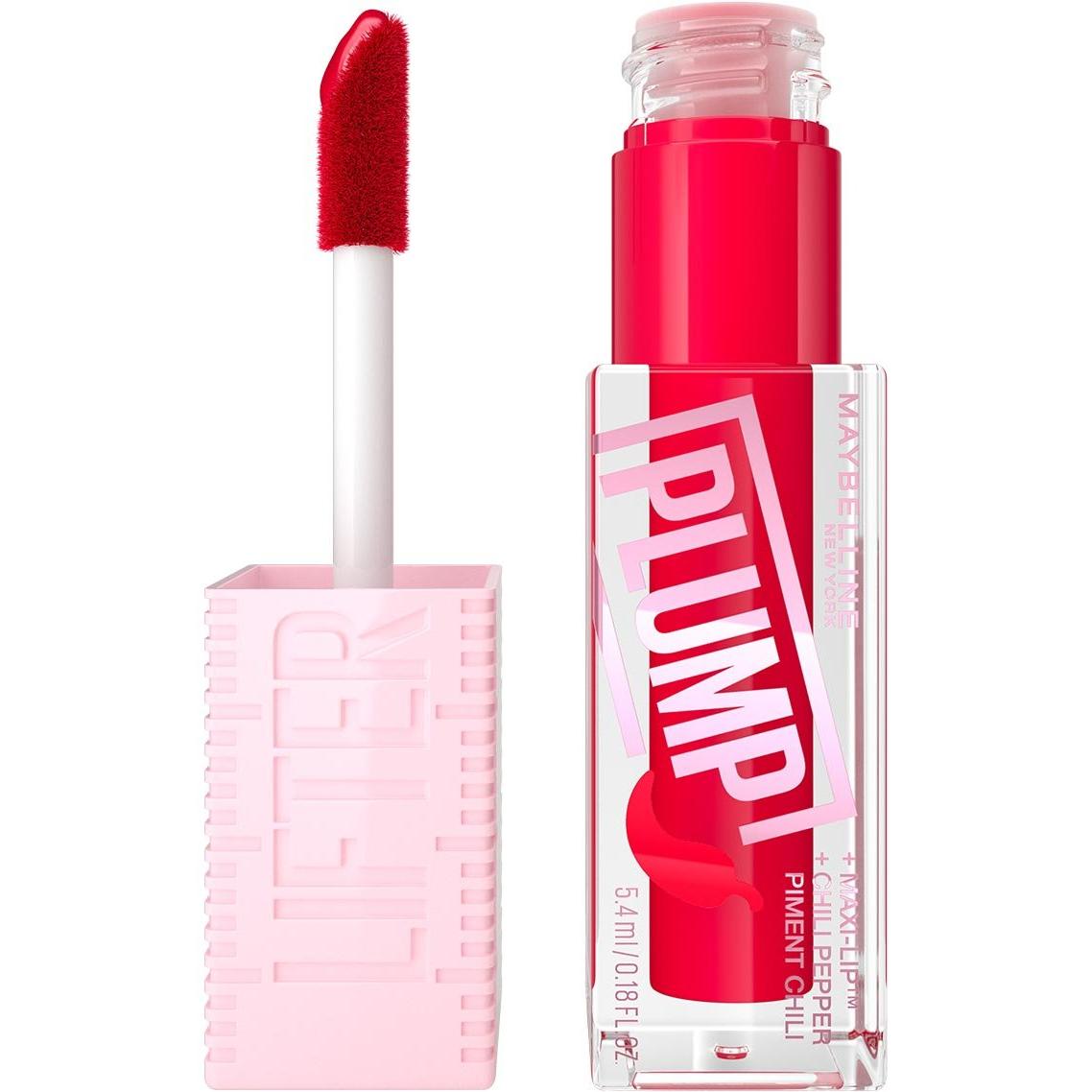 MAYBELLINE New York Lifter Plump Lip Plumping Gloss Makeup, 004 Red Flag, 0.18 oz-041554080728-LR-351897-1-LR eShop