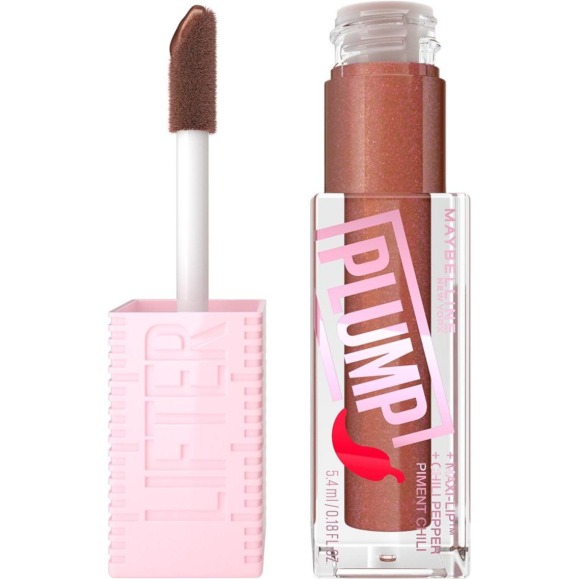 MAYBELLINE New York Lifter Plump Lip Plumping Gloss Makeup, 007 Cocoa Zing, 0.18 oz-041554081893-LR-351917-1-LR eShop