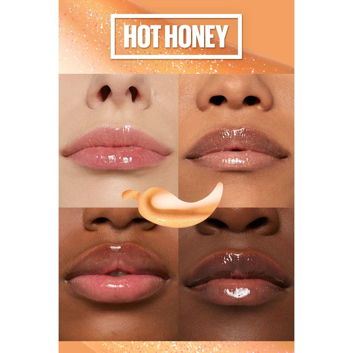 MAYBELLINE New York Lifter Plump Lip Plumping Gloss Makeup, 008 Hot Honey, 0.18 oz-041554080681-LR-351901-3-LR eShop