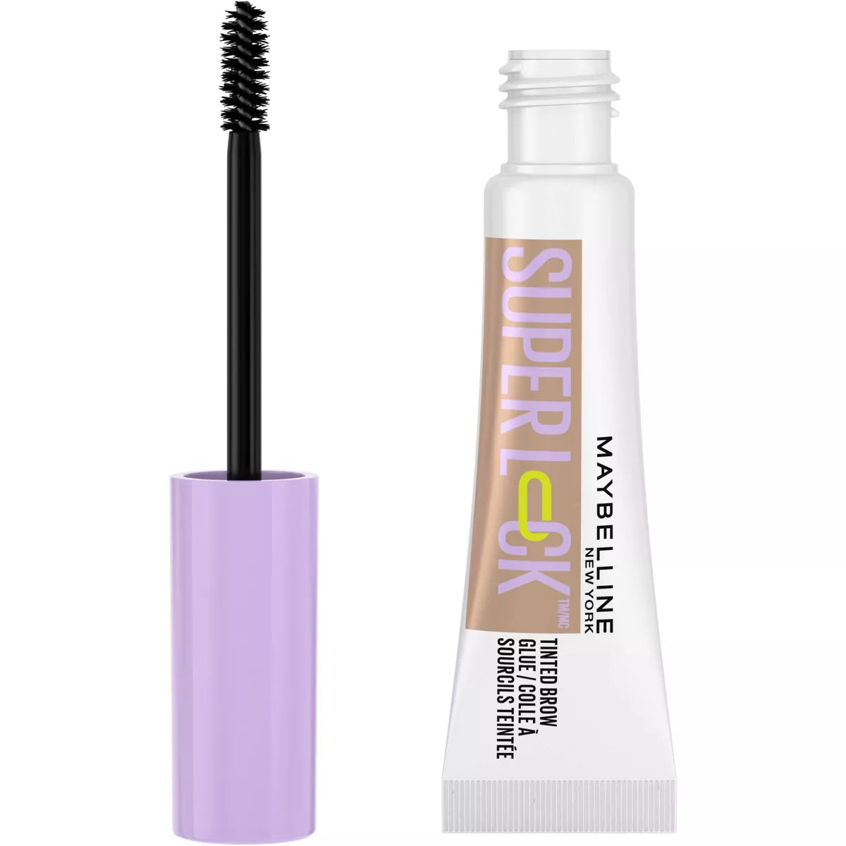 MAYBELLINE New York Super Lock Brow Glue Clear & Tinted Eyebrow Gel, Taupe, 0.23 oz-041554097870-LR-358215-1-LR eShop