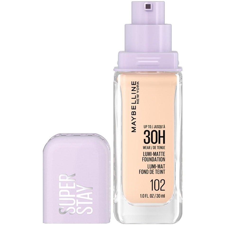 MAYBELLINE New York Super Stay Lumi-Matte Foundation Makeup, 102, 1 oz-041554094909-LR-356313-1-LR eShop