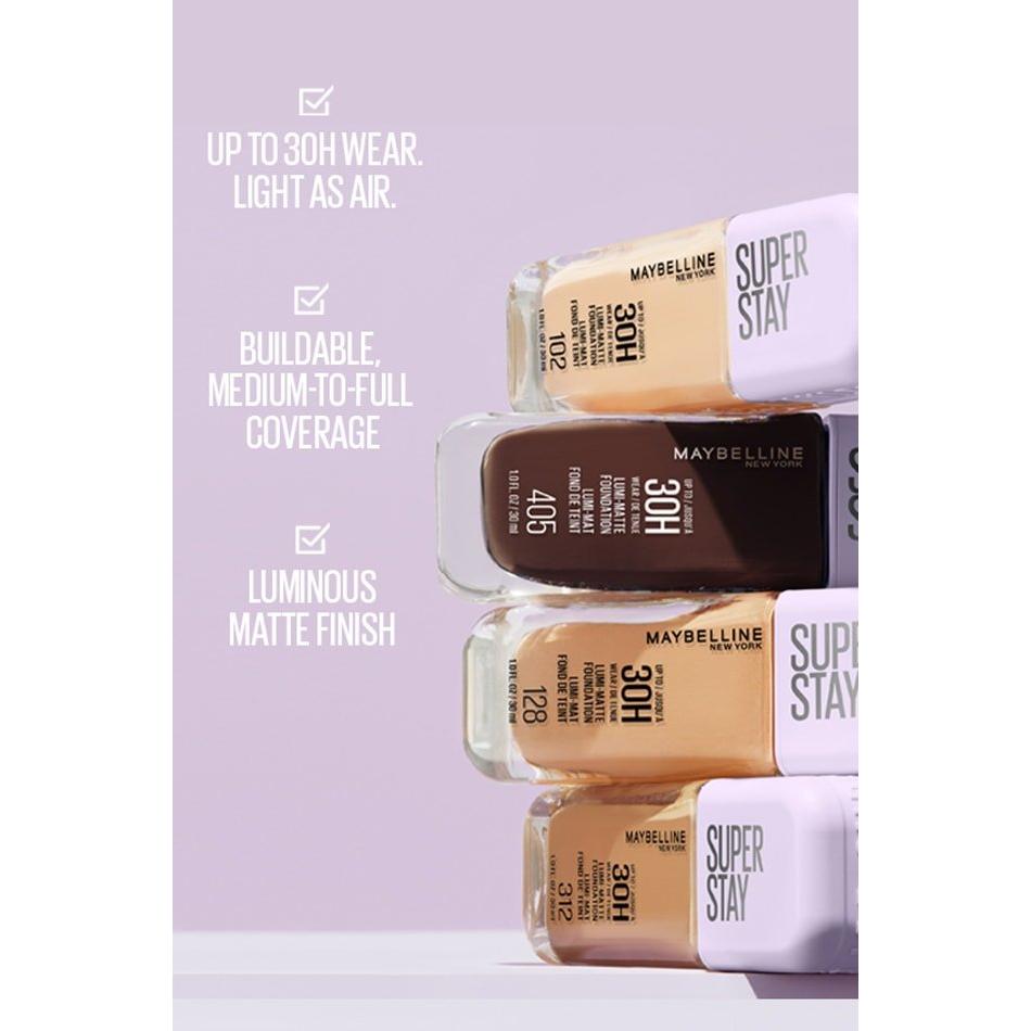 MAYBELLINE New York Super Stay Lumi-Matte Foundation Makeup, 400, 1 oz-041554094886-LR-356311-8-LR eShop