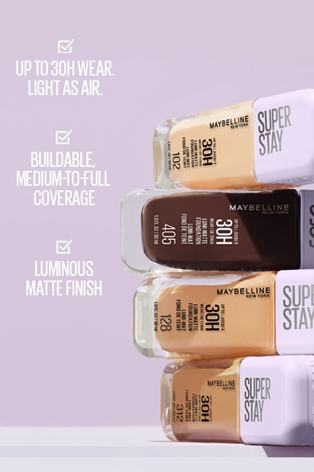 MAYBELLINE New York Super Stay Lumi-Matte Foundation Makeup, 400, 1 oz-041554094886-LR-356311-8-LR eShop