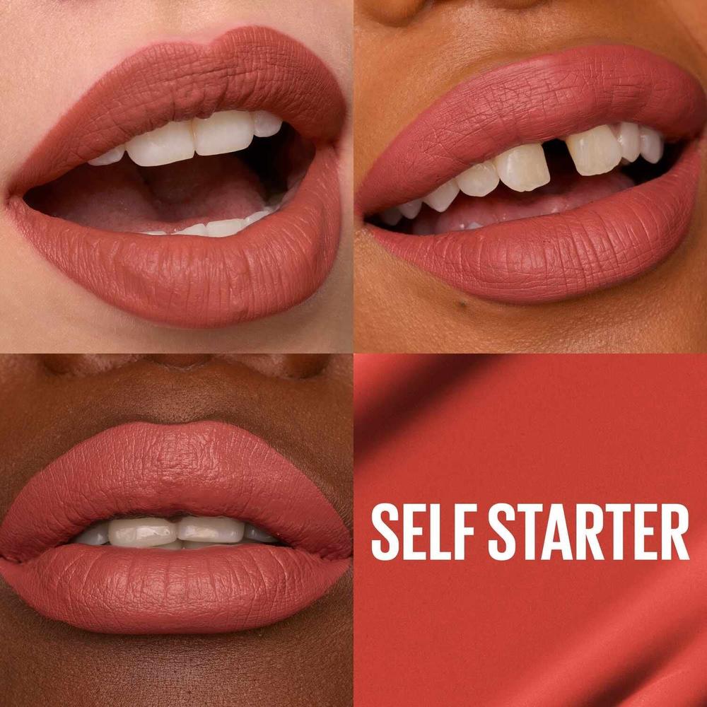 MAYBELLINE New York Super Stay Matte Ink Liquid Lipstick, 130 Self-Starter, 0.17 oz-041554554502-LR-326515-3-LR eShop