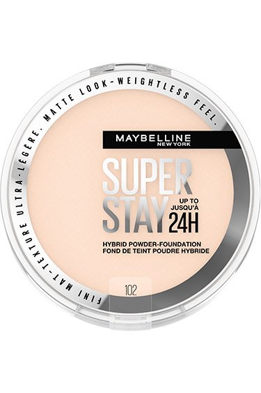 MAYBELLINE New York Super Stay Up To 24Hr Hybrid Powder-Foundation, 102, 0.21 oz-041554080926-LR-347939-1-LR eShop