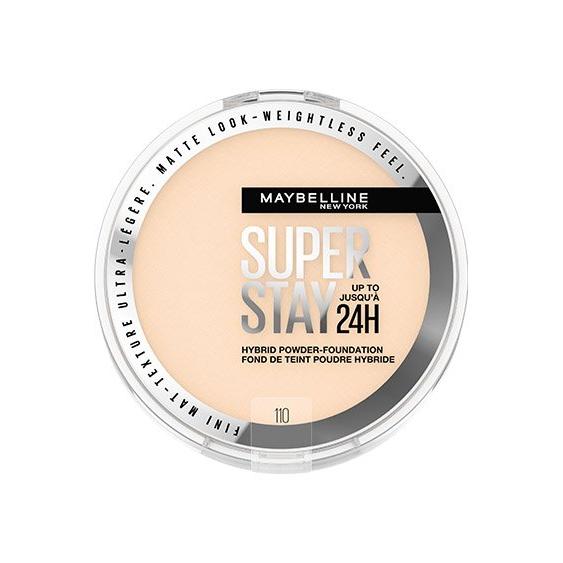 MAYBELLINE New York Super Stay Up To 24Hr Hybrid Powder-Foundation, 110, 0.21 oz-041554080933-LR-347940-1-LR eShop