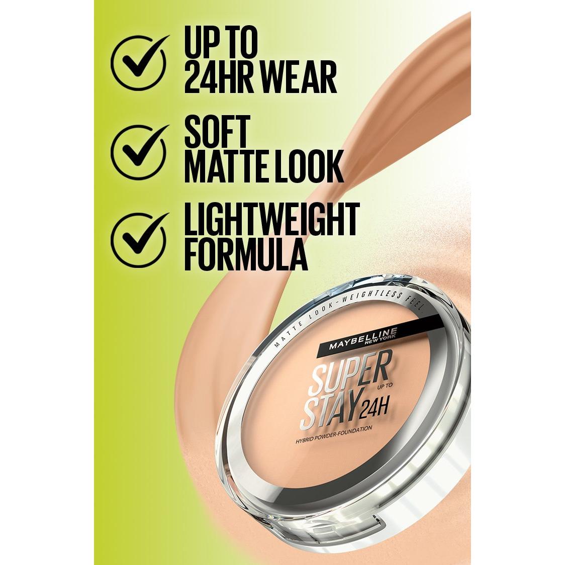 MAYBELLINE New York Super Stay Up To 24Hr Hybrid Powder-Foundation, 370, 0.21 oz-041554081060-LR-347953-3-LR eShop