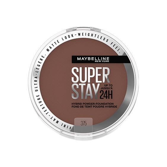 MAYBELLINE New York Super Stay Up To 24Hr Hybrid Powder-Foundation, 375, 0.21 oz-041554081077-LR-347945-1-LR eShop