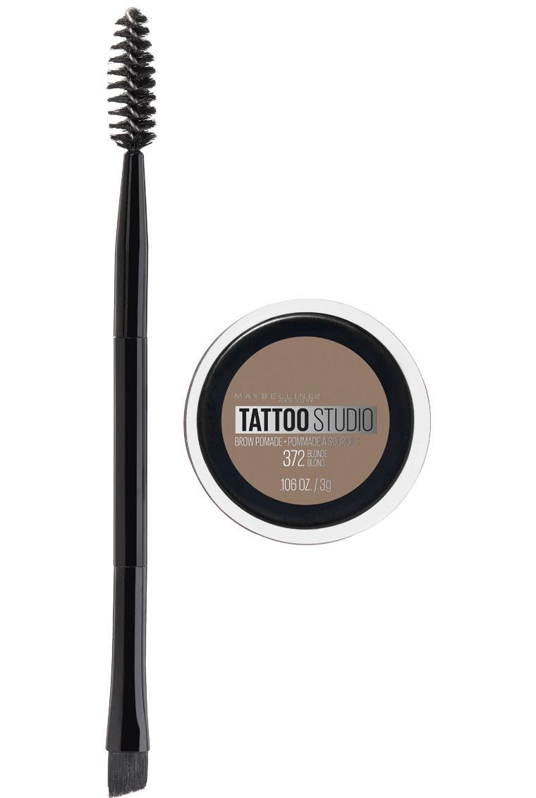 MAYBELLINE New York Tattoo Studio Brow Pomade Long Lasting, Buildable Eyebrow Makeup, Blonde, 0.106 oz-041554559736-LR-327279-1-LR eShop