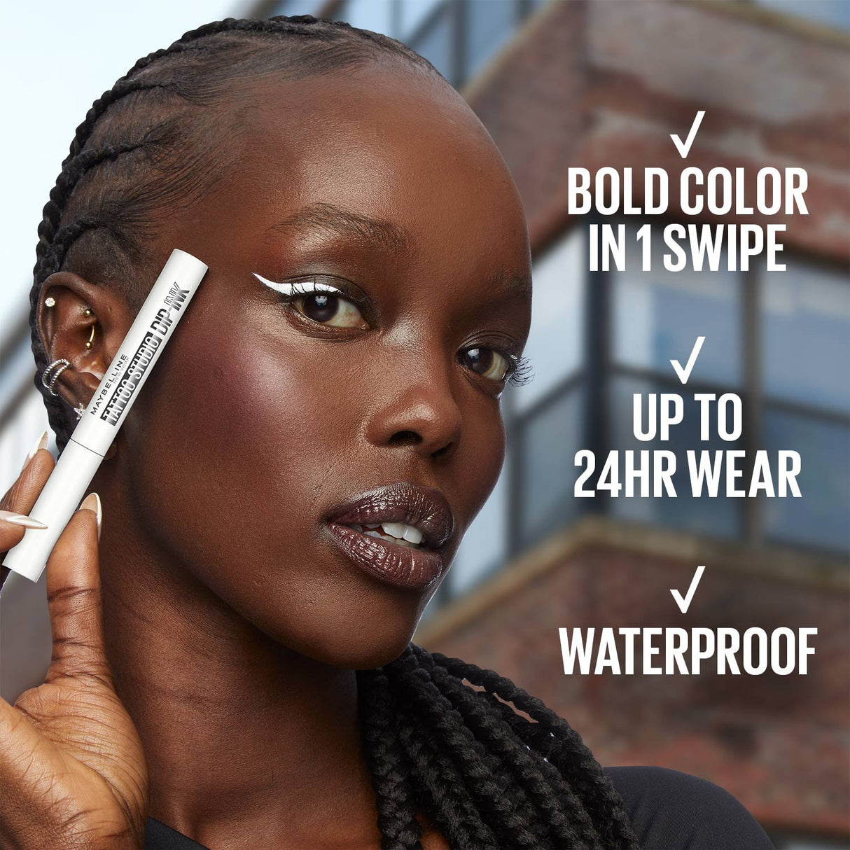 MAYBELLINE New York Tattoo Studio Dip-Ink Liquid Eyeliner, White Canvas, 0.06 oz-041554094503-LR-358203-4-LR eShop