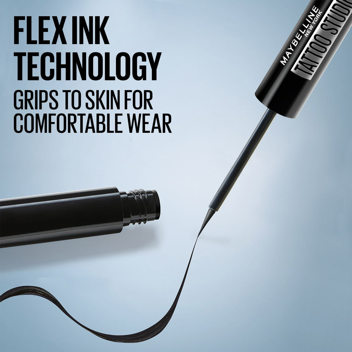 MAYBELLINE New York Tattoo Studio Dip-Ink Liquid Eyeliner, White Canvas, 0.06 oz-041554094503-LR-358203-5-LR eShop