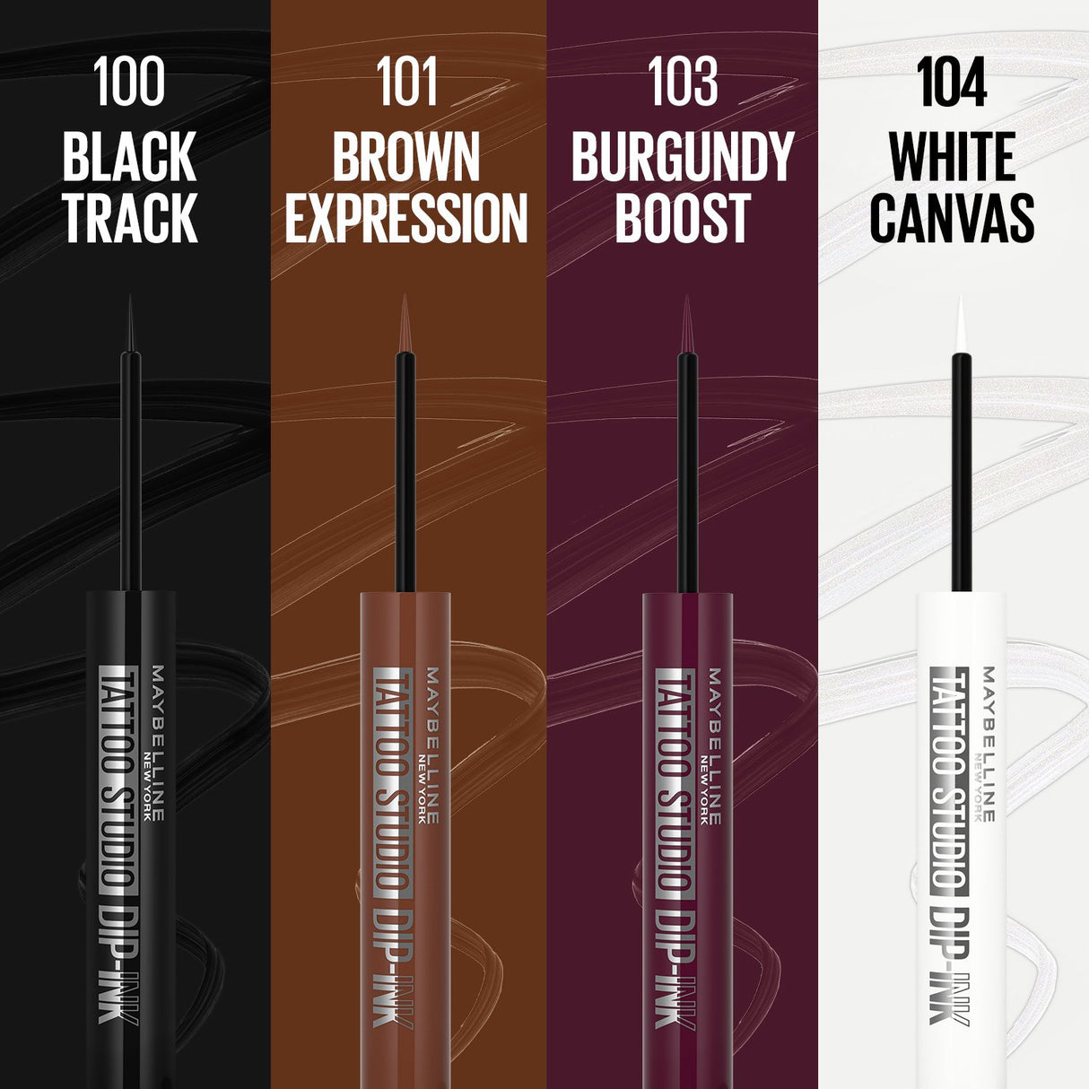 MAYBELLINE New York Tattoo Studio Dip-Ink Liquid Eyeliner, White Canvas, 0.06 oz-041554094503-LR-358203-6-LR eShop