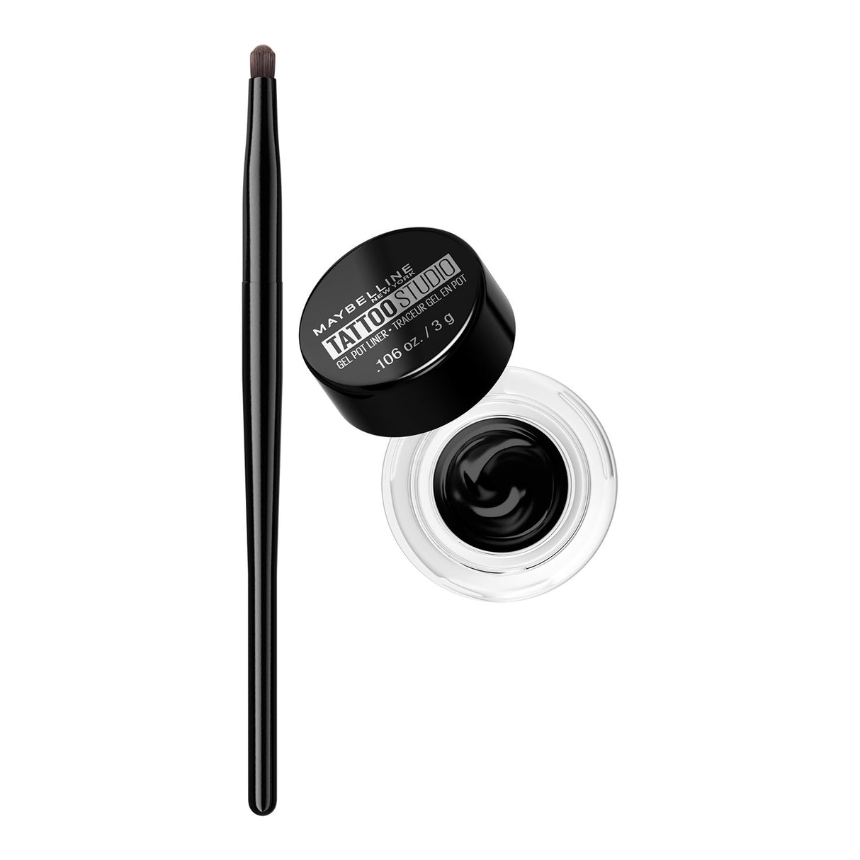 MAYBELLINE New York Tattoo Studio Gel Pot Eyeliner, 950 Blackest Black, 0.106 oz-041554220186-LR-205645-2-LR eShop
