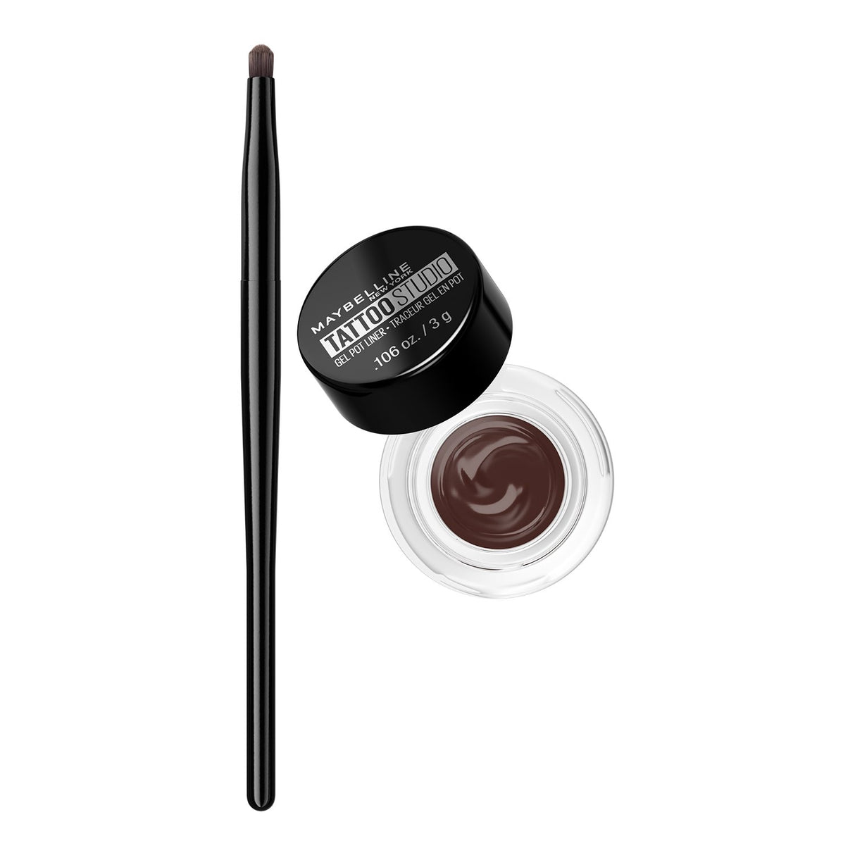 MAYBELLINE New York Tattoo Studio Gel Pot Eyeliner, 952 Brown, 0.106 oz-041554220193-LR-205646-2-LR eShop