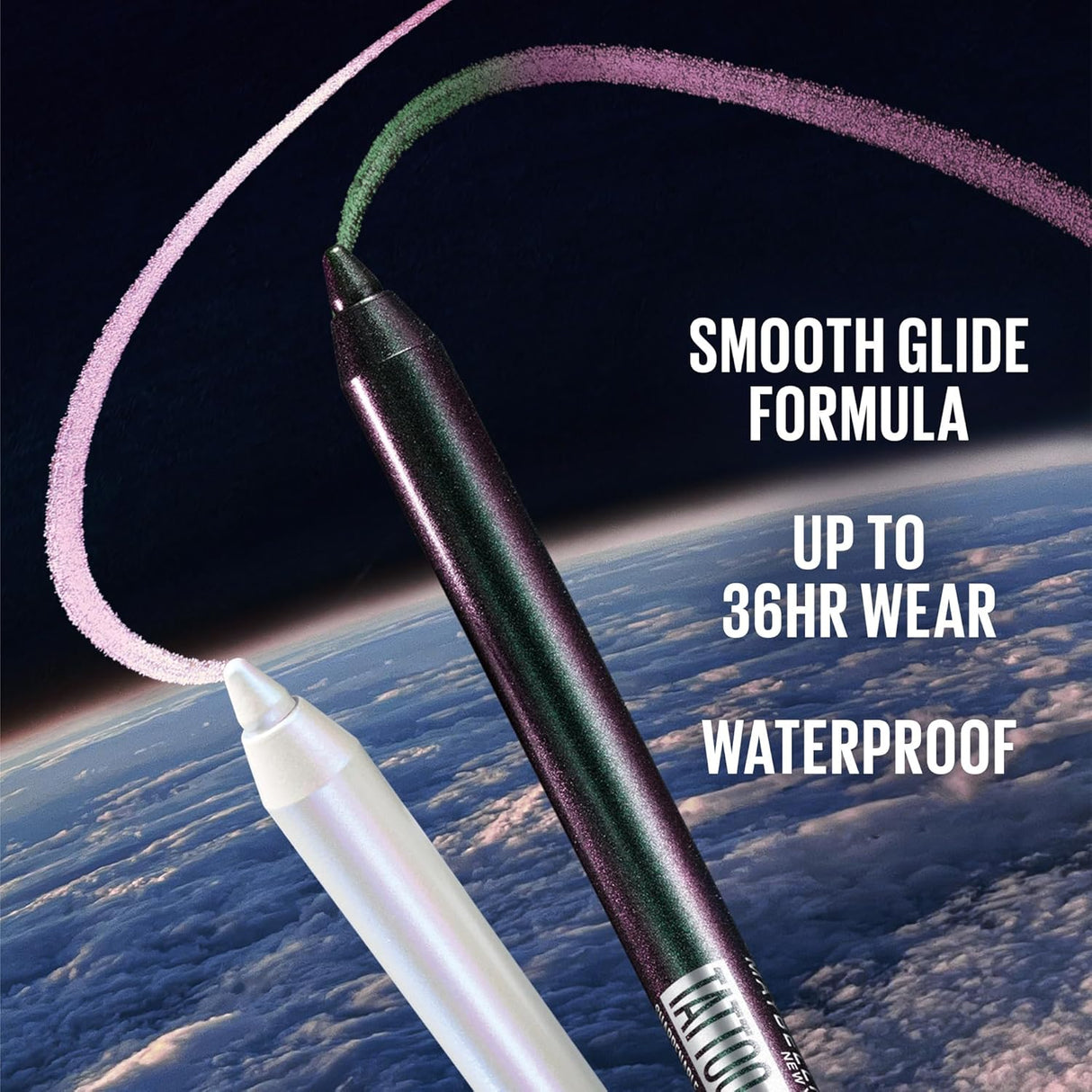 MAYBELLINE New York Tattoo Studio Sharpenable Gel Pencil Longwear Eyeliner Makeup, Aurora Flip, 0.04 oz.-041554097733-LR-356321-7-LR eShop