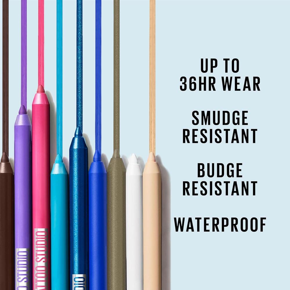 MAYBELLINE New York TattooStudio Sharpenable Gel Pencil Longwear Eyeliner Makeup, Striking Navy, 0.04 oz.-041554563863-LR-327286-3-LR eShop