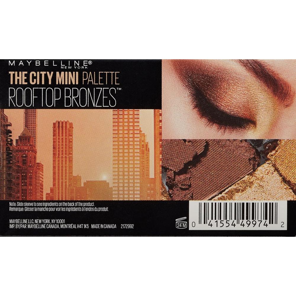 MAYBELLINE New York The City Mini Eyeshadow Palette, 400 Rooftop Bronzes, 0.14 oz-041554499742-LR-315264-4-LR eShop