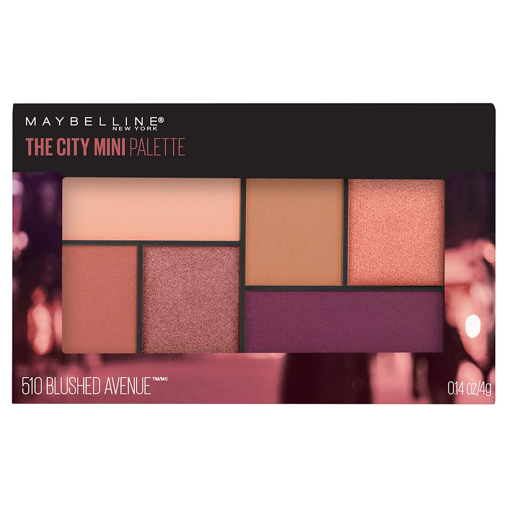 MAYBELLINE New York The City Mini Eyeshadow Palette, 510 Blushed Avenue, 0.14 oz-041554552492-LR-322604-1-LR eShop