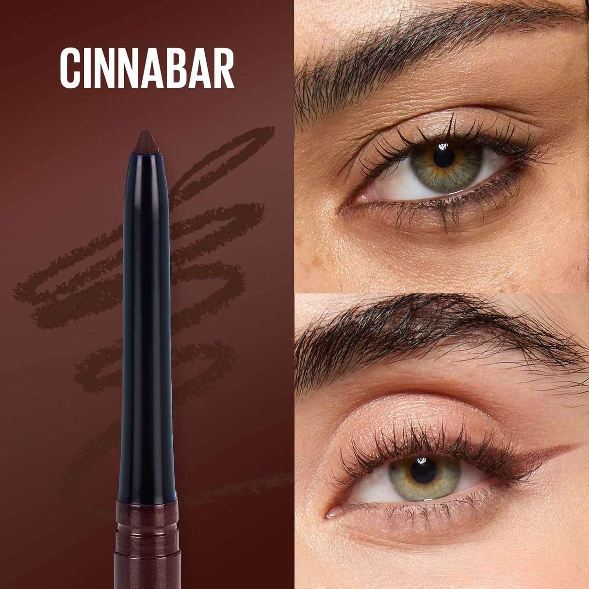 MAYBELLINE New York Unstoppable Mechanical Eyeliner Pencil, Cinnabar, 0.01 oz-041554513523-LR-168463-3-LR eShop